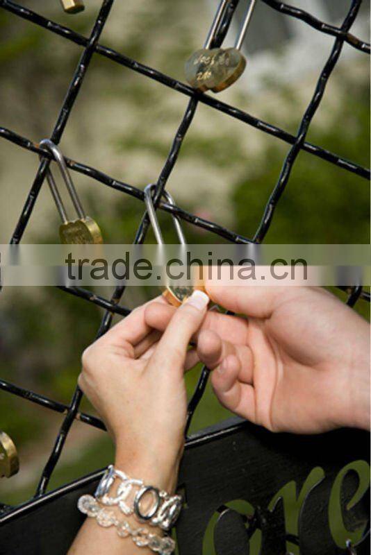 AJF 50MM Fashionable Newest Heart Love Padlock for Wedding or Valentine's Day gift