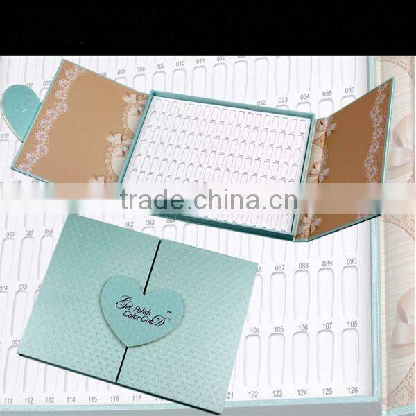 Luxury custom packaging paper box for nail gel color card