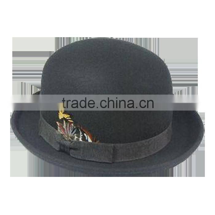 Stylish 100% wool felt Bowler hats