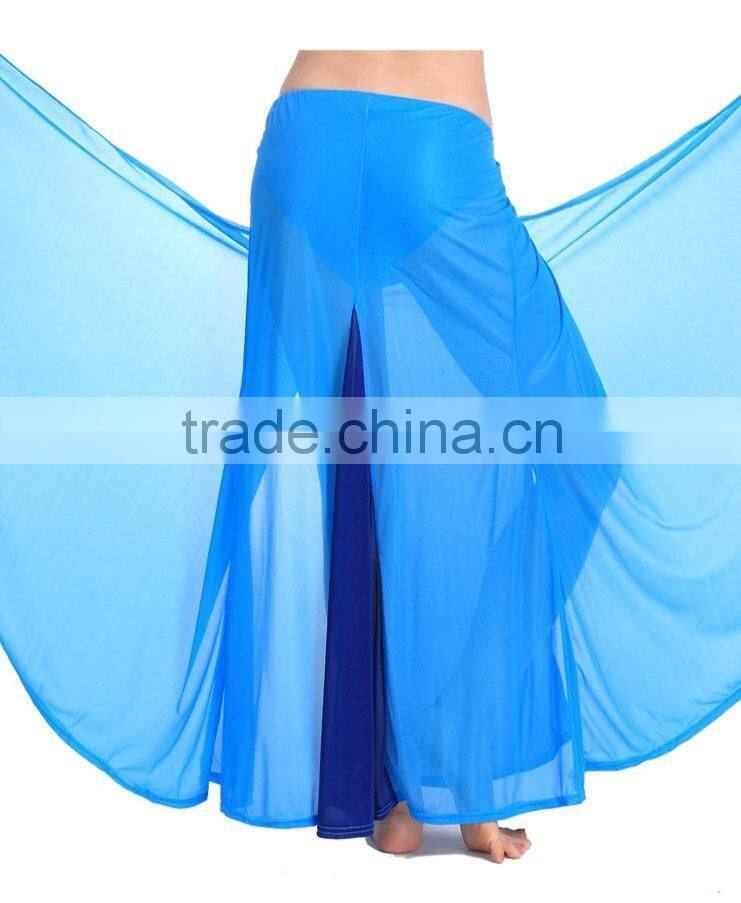 2016 Cheap Chiffon Long Colorful Sexy Belly Dance Skirts for Women Belly Dancing Costume Skirt on Sale