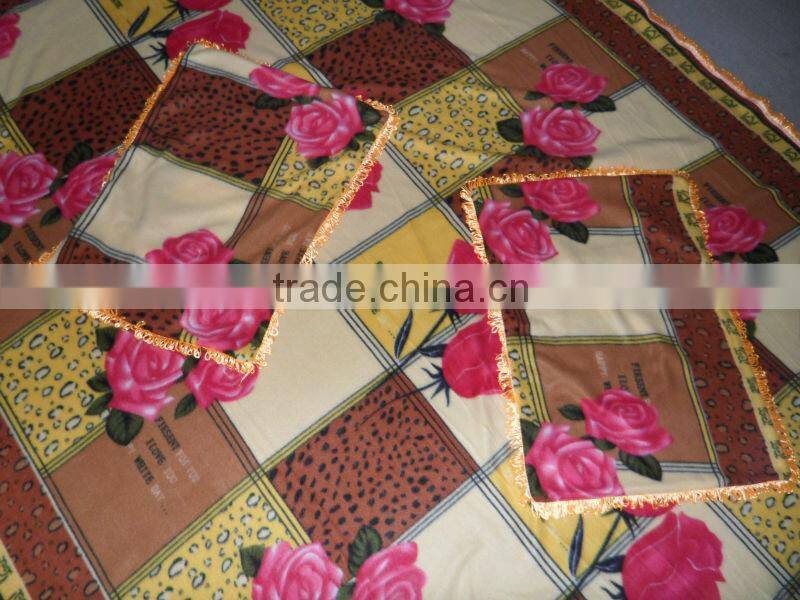cheap 3pcs 100% polyester fleece bedsheet with2 pillow