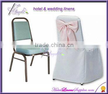 white basic poly chair covers, cheap banquet chair covers for sale