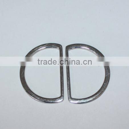 Zine alloy garment D-ring ,bag D sharp buckle ,shoes buckle , nickle free Cadmium free quality