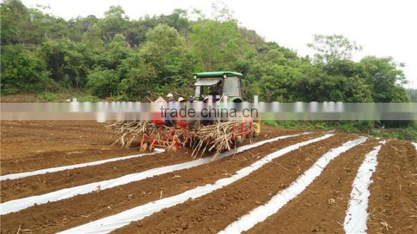Large sugarcane plantation adopt mini sugarcane machine of sugarcane planter for planting