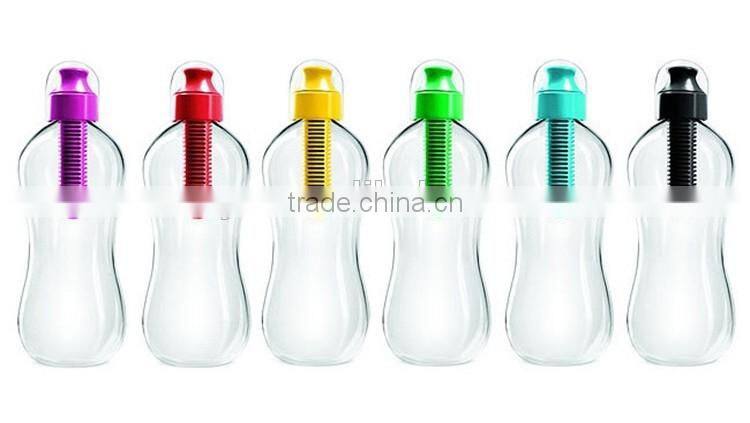 Portable filter water bottle Fashion Plastic Carbon Filter Water Bottle Sports bottle