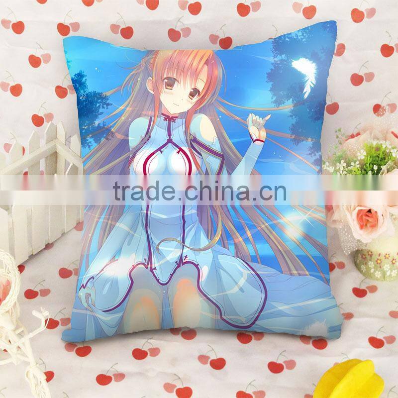 Custom made printed sword art online throw pillow