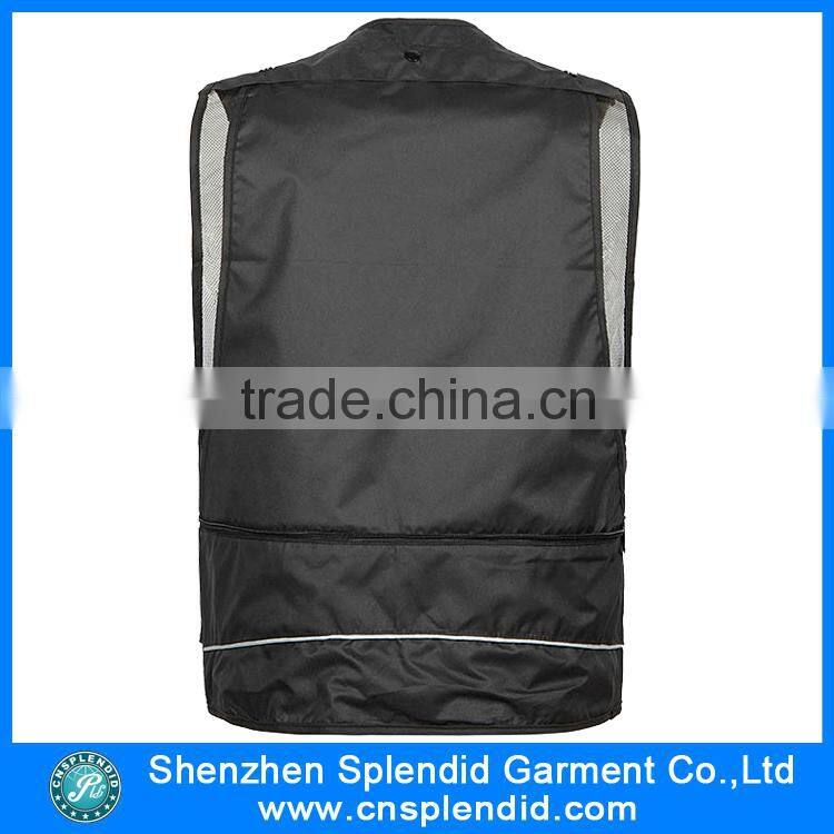 2016 Latest design multipocket dark green men' cargo vest