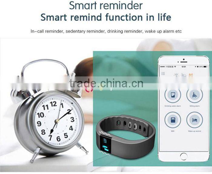 Hot Sale Bluetooth Wristband Fitness Health Smart Bracelet Watch Black