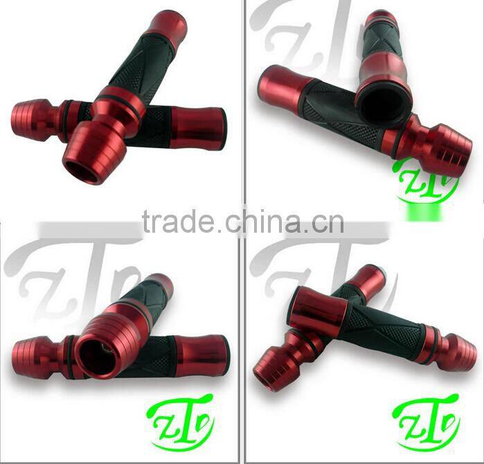 7/8'' motorcycle sportbike MX dirt bike CNC red handlebar gel rubber hand grips