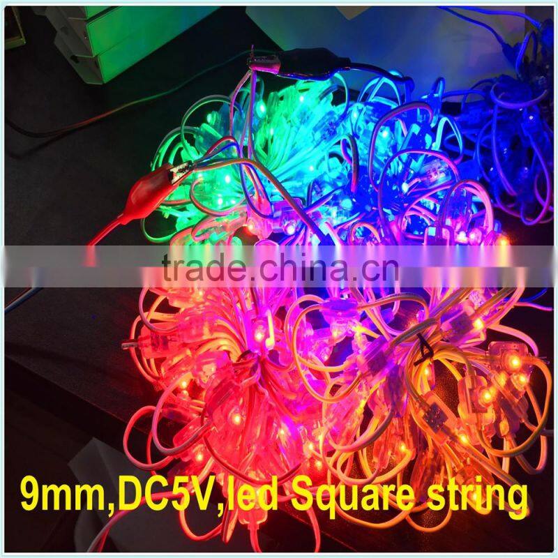 RGB or Single Color Solar fairy light IP67 wedding party LED String 50leds solar micro led string lights