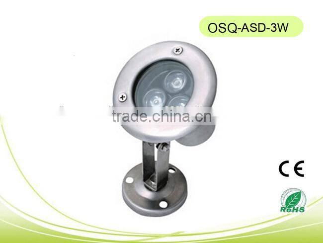 Hot sales CE/RoHS approval, IP68 waterproof outdoor with low price LED Underwater Lamp 3W