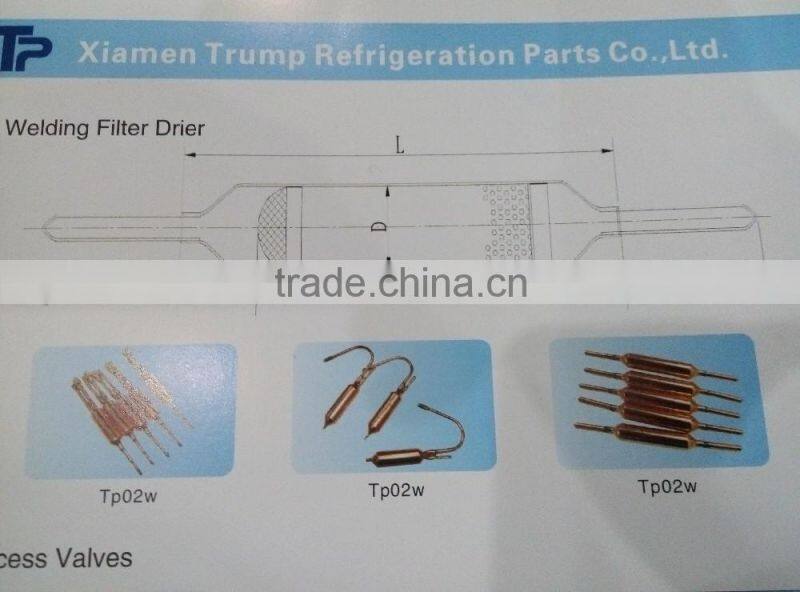 copper Welding Filter Drier for refrigeration