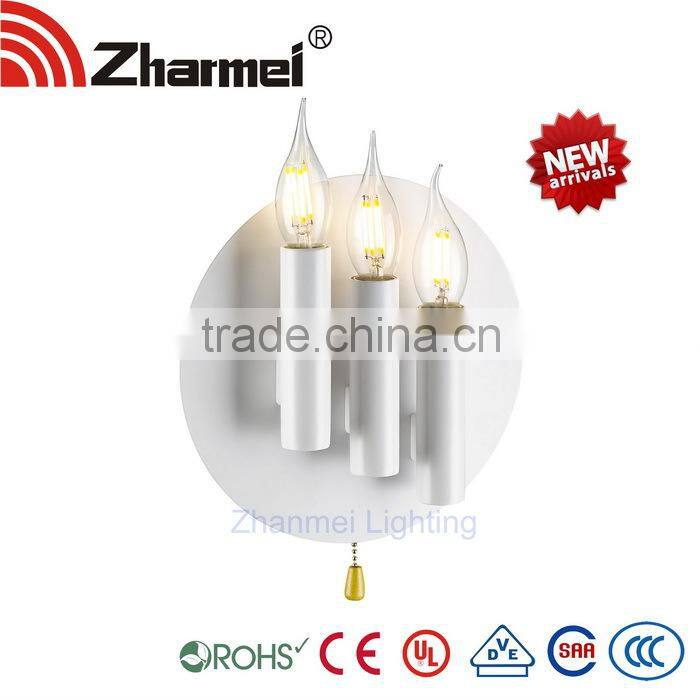 The Rope Pull Off Modern E14 Wall Lamp,bedside lamp