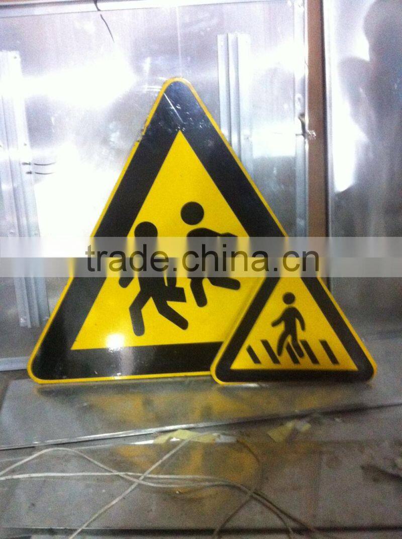 aluminium plate Emergency turn traffic sign with high Reflective film