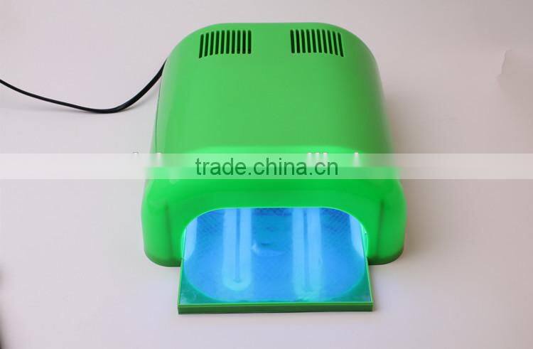 2015 most popular green color model 613 36w nail uv lamp