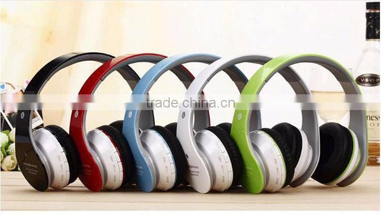 Big earpad high qulity sport bluetooth headphone Wireless Foldable Folding v4.0 bluetooth headphone sd card
