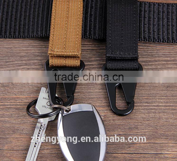webbing belt buckle, key button service mountaineering tail clip