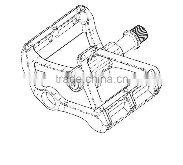 Aluminum alloy Colorful sealed bearing pedals for MTB and BMX