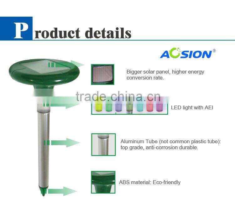 High -technology with garden light solar mole repeller/solar marmot repeller