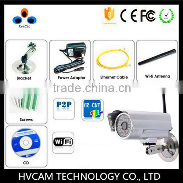 Onvif 1MP outdoor / indoor ip camera ,HD Waterproof Bullet IP camera