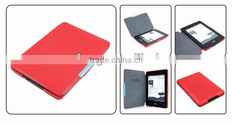 Smart Leather Case for New Kindle Paperwhite eReader