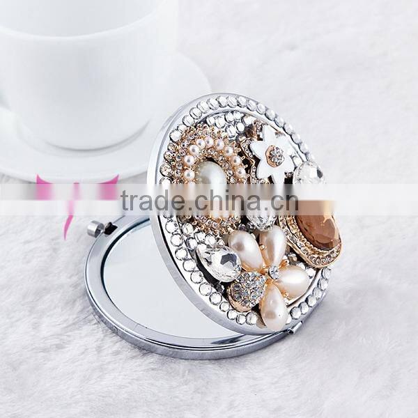 Popular high quality metal pocket makeup mirror