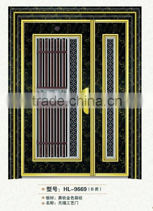 High Quanlity Cheap Turkey style stainless security steel door seamless door