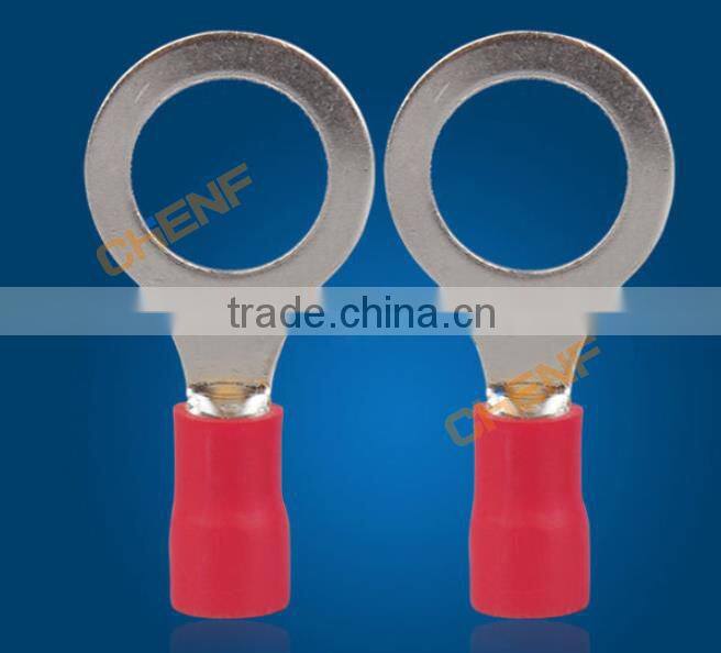 High Quality 0.5 - 1.5mm2 (A.W.G 22-16) Crimping Terminal Series Red Round Insulated Ring Terminal Connector Crimp Terminal