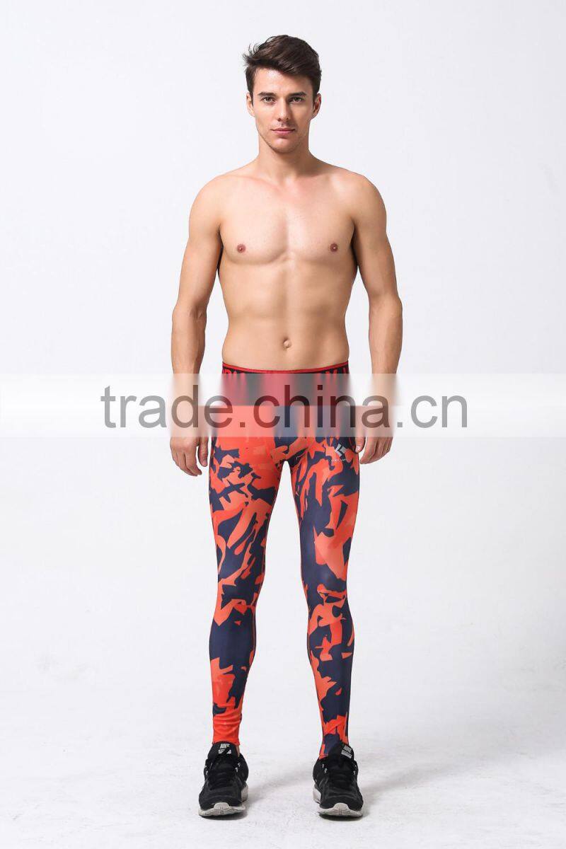 Camo Mens Compression Pants Leggings Jogging Running Base Layer Fitness Trousers Tights Sport Training Gym Wear