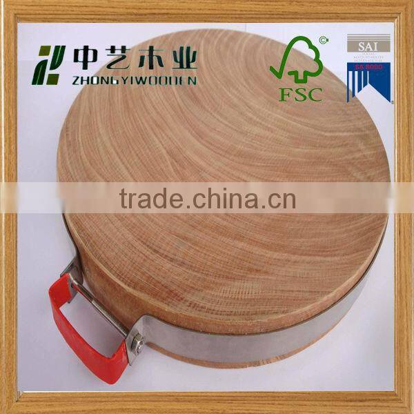 wooden chopping board with holes,wood cutting board,round wood cutting board with handle