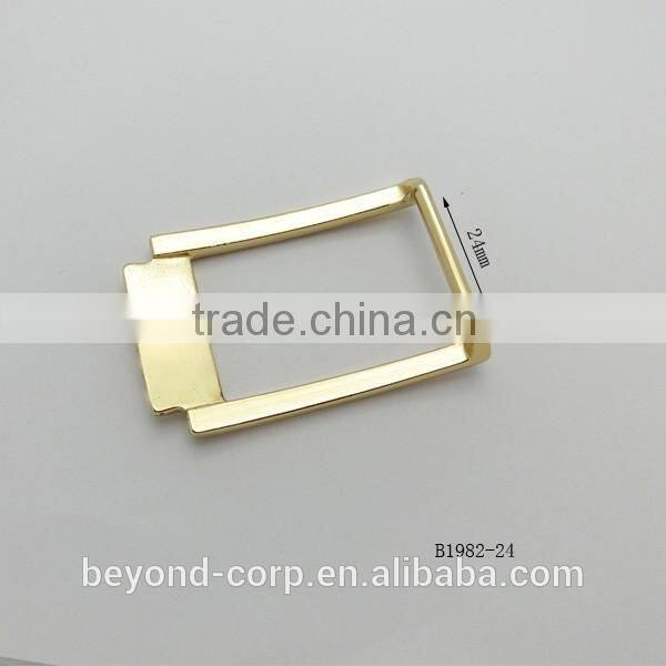 OEM shiny gold plated metal pin buckle 24mm