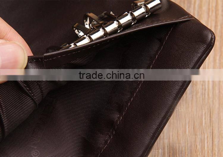 Factory price cow leather card holder wallet