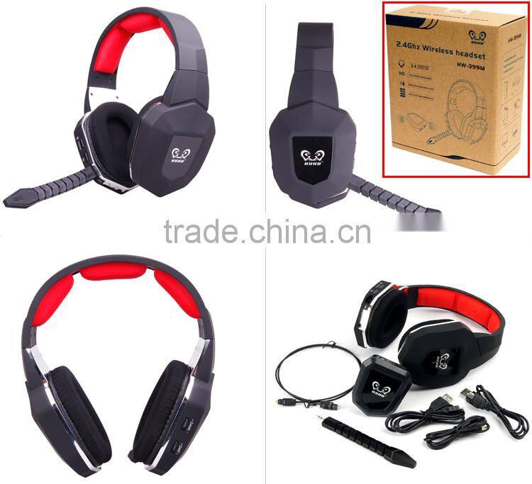 HUHD & OEM gaming wireless headset noise cancelling headphone for ps4