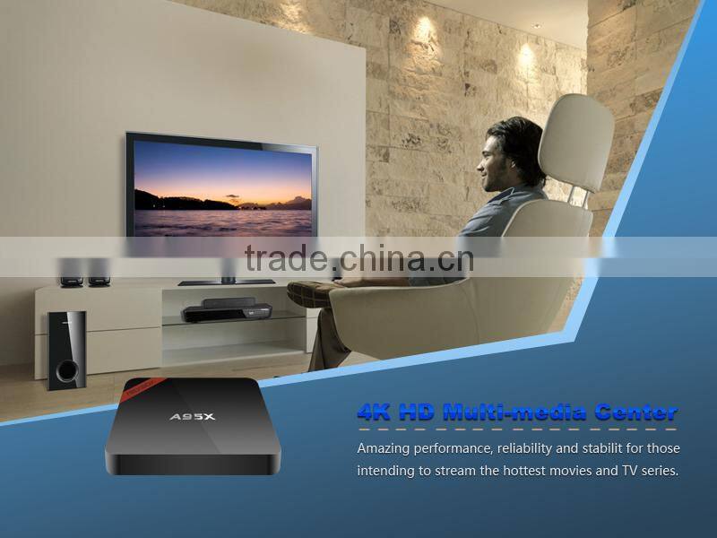 Cloudnetgo New Android 6.0 Marshmallow TV Box S905X 1GB 8GB KODI A95X android 4K tv box