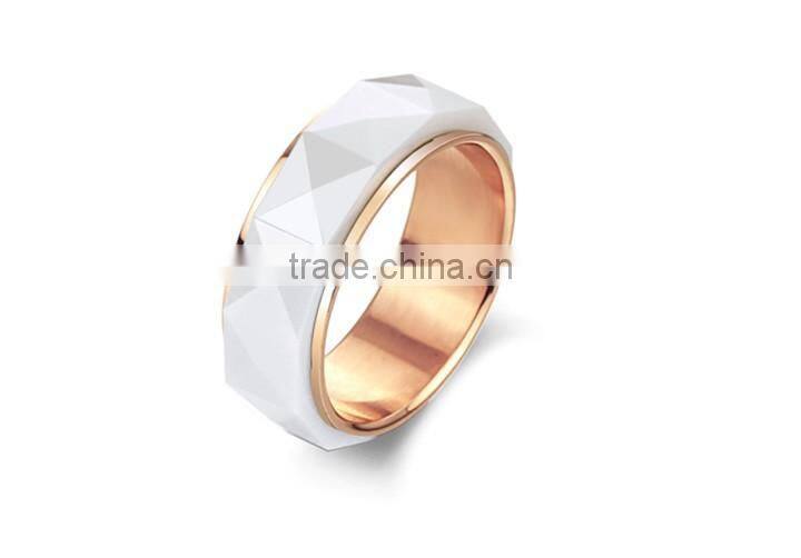 White Ring Fashion Jewellery For Women Ceramic Jewelry