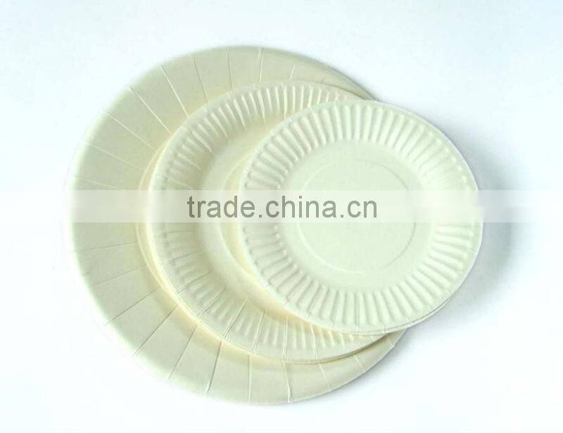 ZDJ-40 elegant paper plates shaped paper plates rainbow chevron paper plates