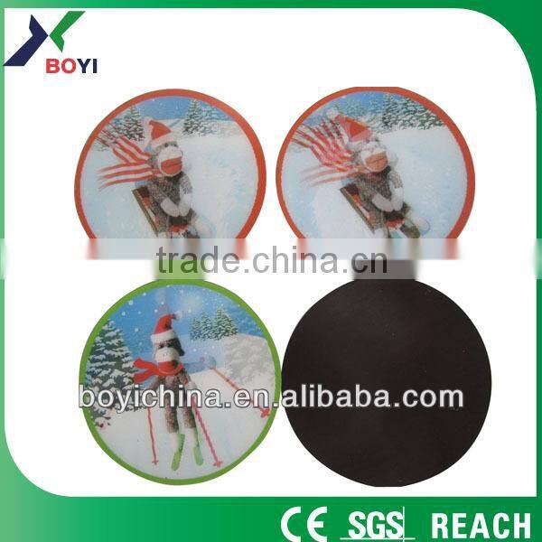 Promotional china supplier 3d christmas souvenir fridge magnet 2014
