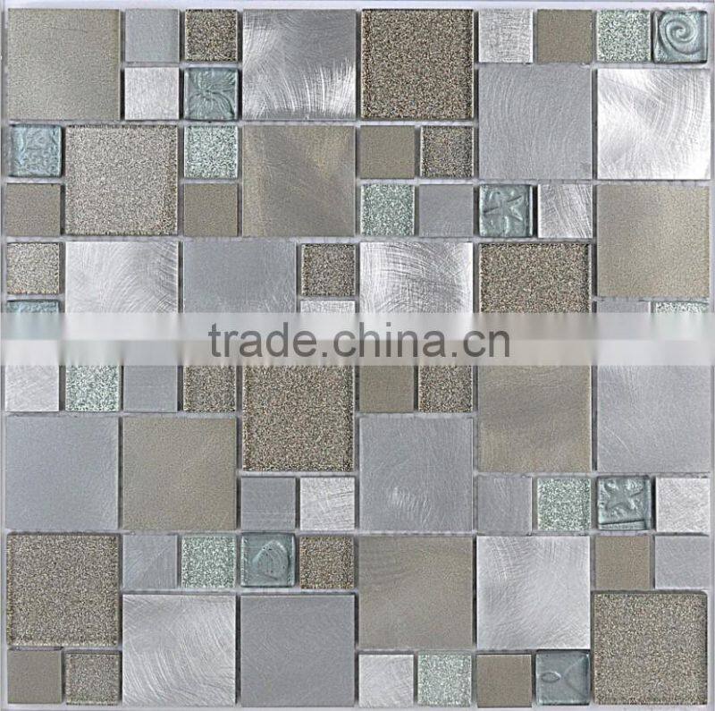 Bar Decor Mix Metal Mosaic Tiles