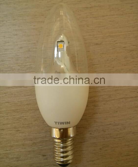 China factory TIWIN 4W 3000k e14 led candle light with CE ROHS TUV GS