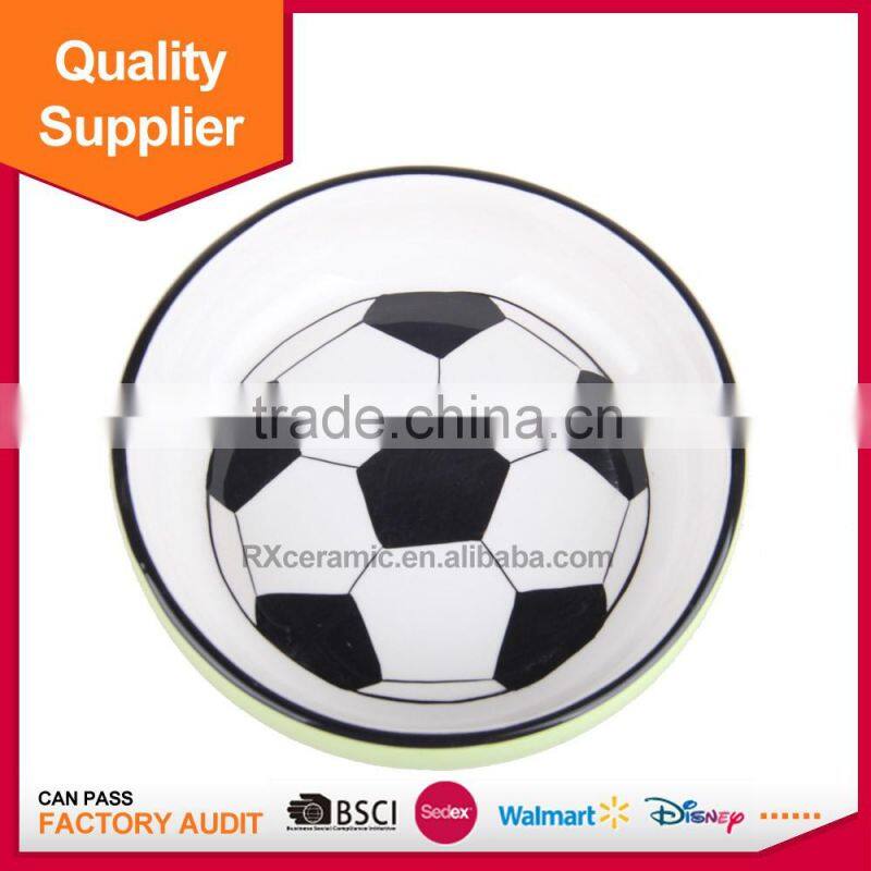 Hot selling sports shape ceramic candy cookie jar