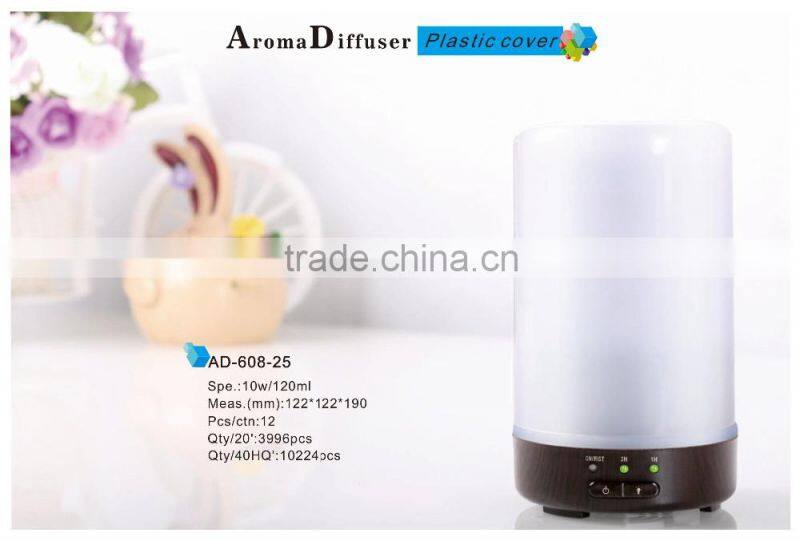 Transparent 120ml oil aroma diffuser for sale essential diffuser