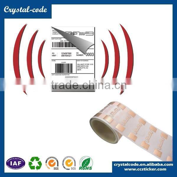 Paper adhesive sticker promotion programmable logistics tracking rfid label