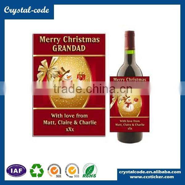 Good printing new design die cut wine label