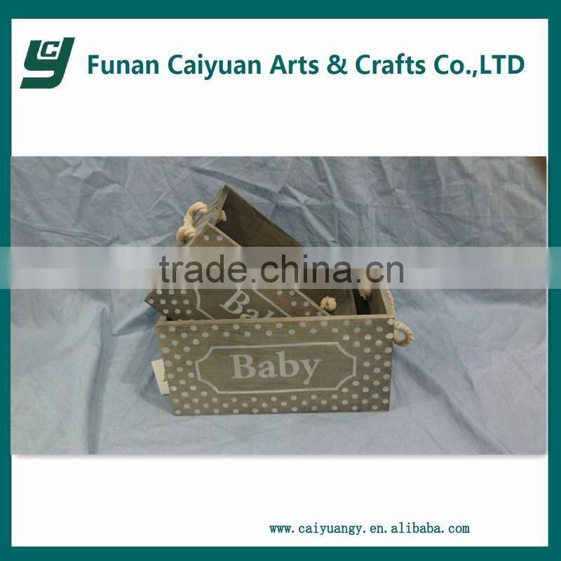 Factory derectly sale handmde wooden baskets with handles