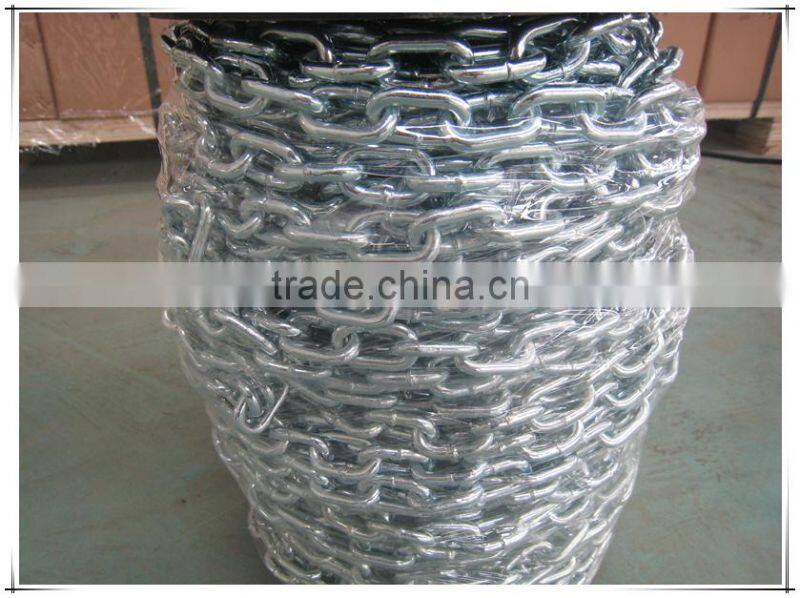 high quality electro welded open/studless link chain