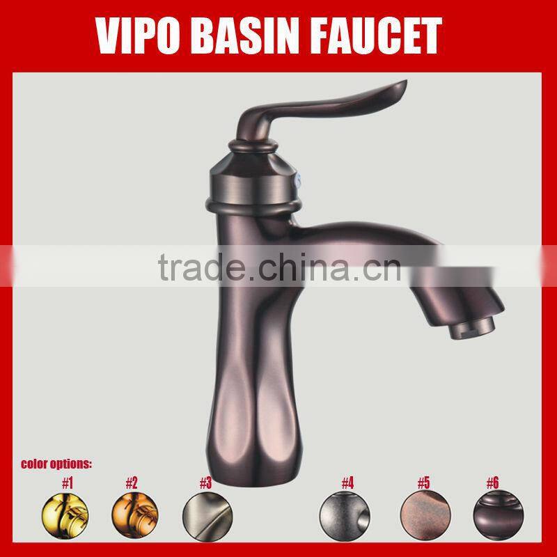 Vintage Bathroom Vessel Sink Faucet Oil Rubbed Bronze Single Handle Single Hole Lavatory Basin Faucets Mixer Valve Control with