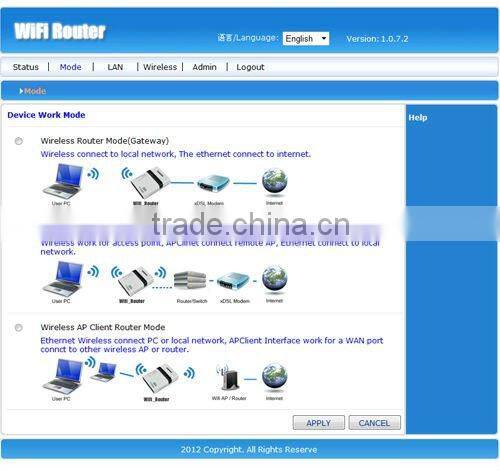 150Mbps Mini Wifi Router/Portable Wifi router/Wireless Wifi router
