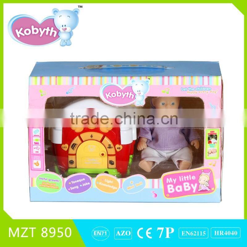 new funny 4 inch lovely doll and story box with English IC including story,music,knowledge