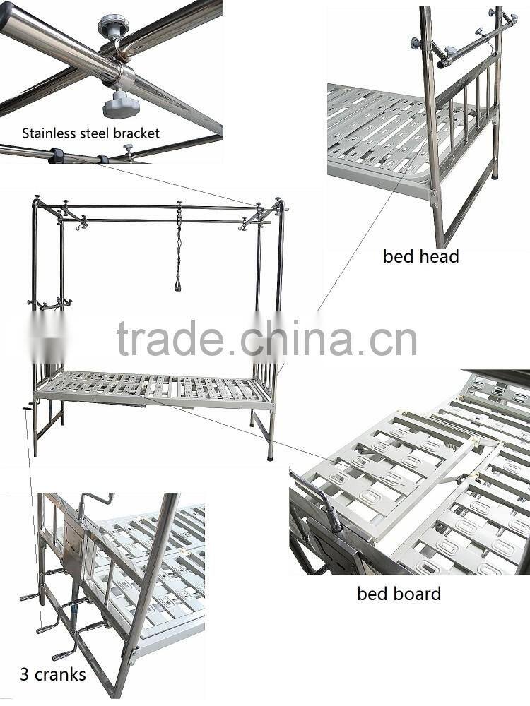 2 Functions Manual Hospital Orthopedic Traction Bed Factory