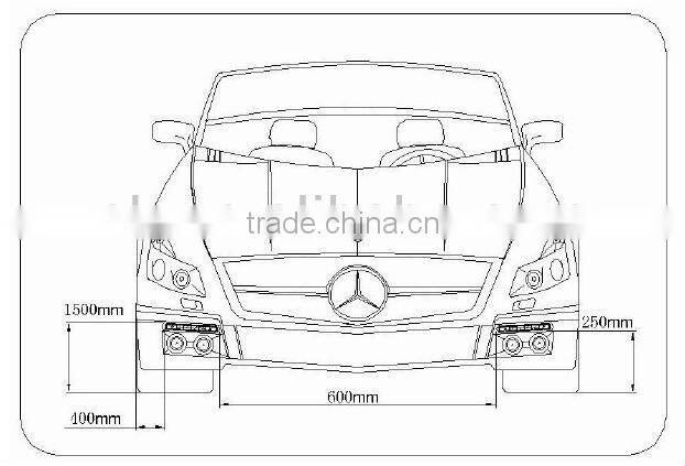 EK 15w high power car led drl light, mazda 6 drl